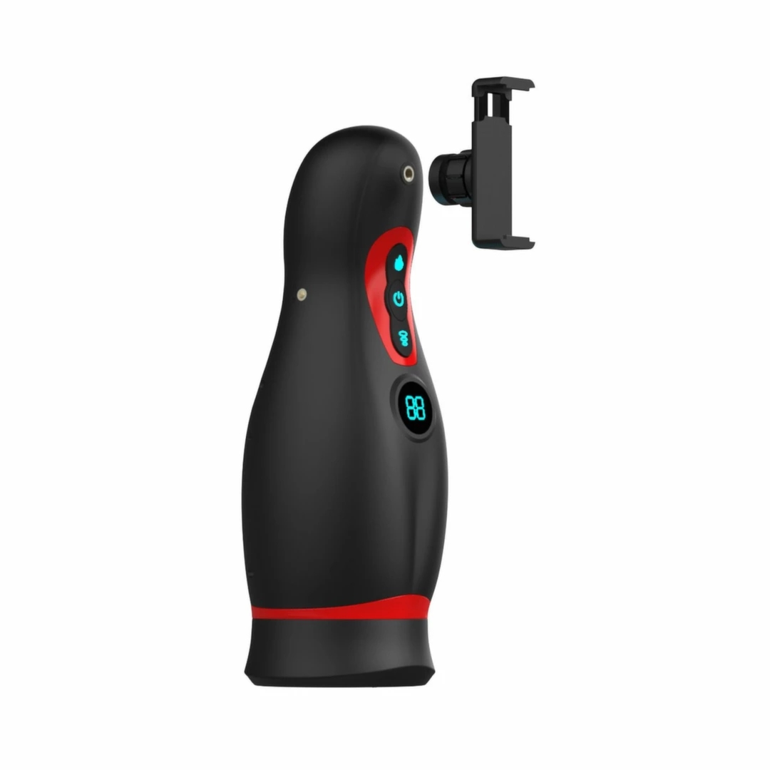 Teazers Turn Up The Heat Black – maszyna intymna z podgrzewaniem i ruchem, USB