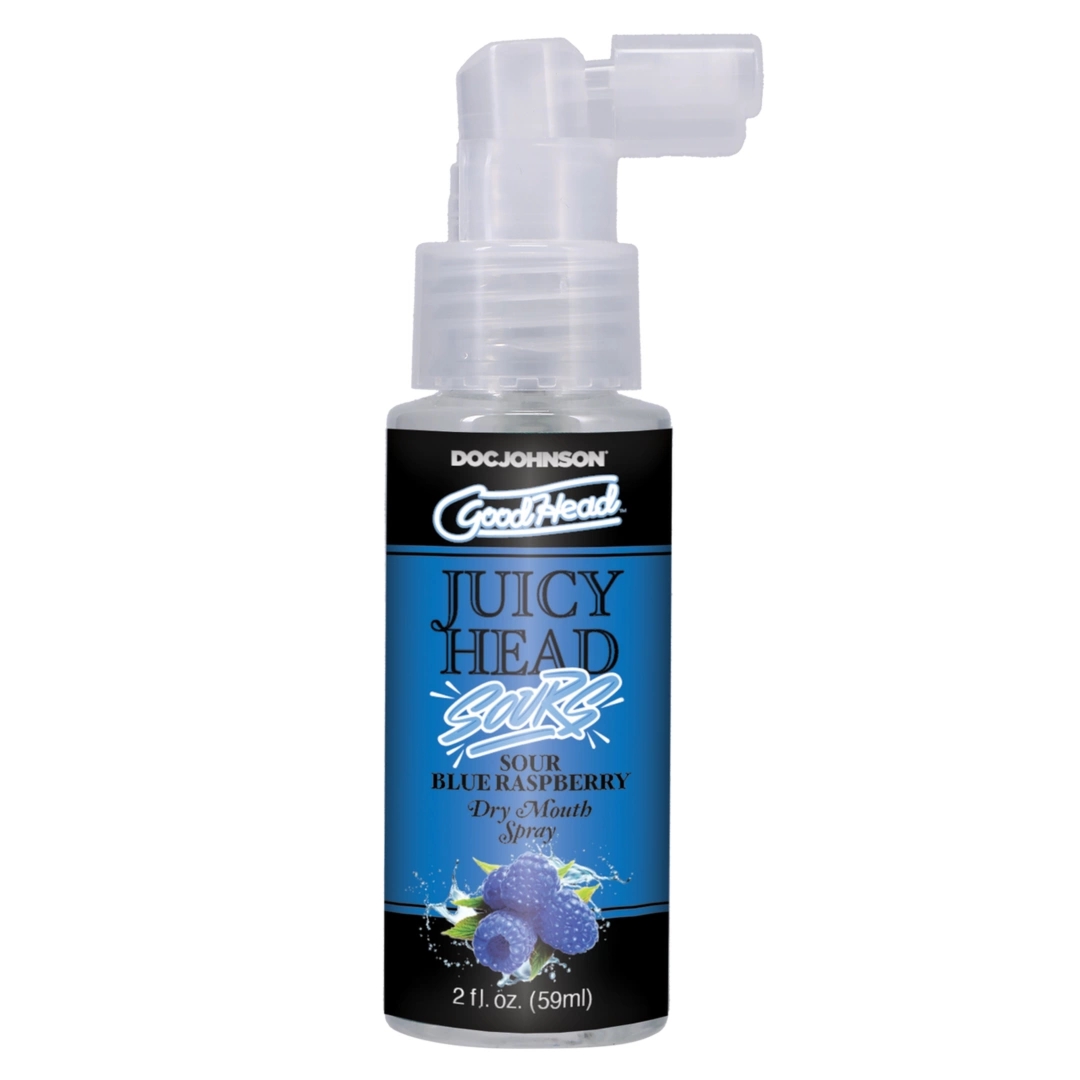 Doc Johnson GoodHead Spray do jamy ustnej Sour Blue Raspberry 60ml, smak kwaśnej maliny