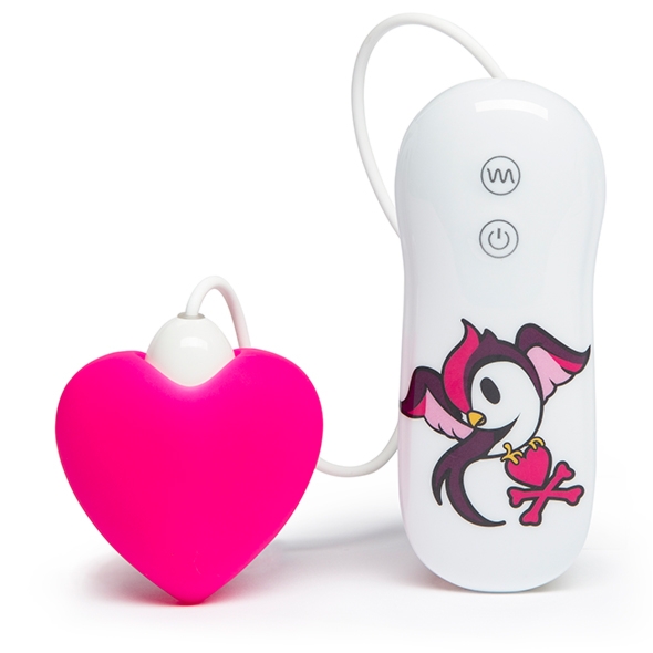 Stymulator łechtaczki - Tokidoki Silicone Pink Heart Clitoral Vibrator