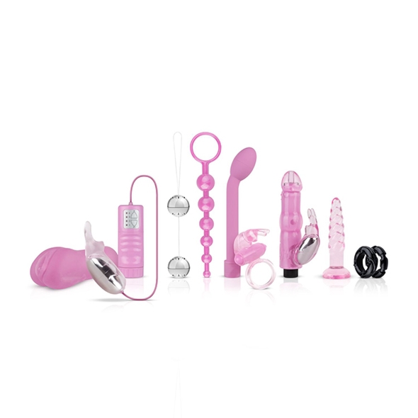 Zestaw erotycznych akcesoriów z dwoma wibratorami - Loveboxxx Starter Kit Flirty n Sweet  