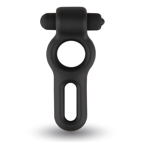 Silikonowy podwójny pierścień wibrujący na penisa - Velv'Or Rooster Drake Double Ring Design Cock Ring 