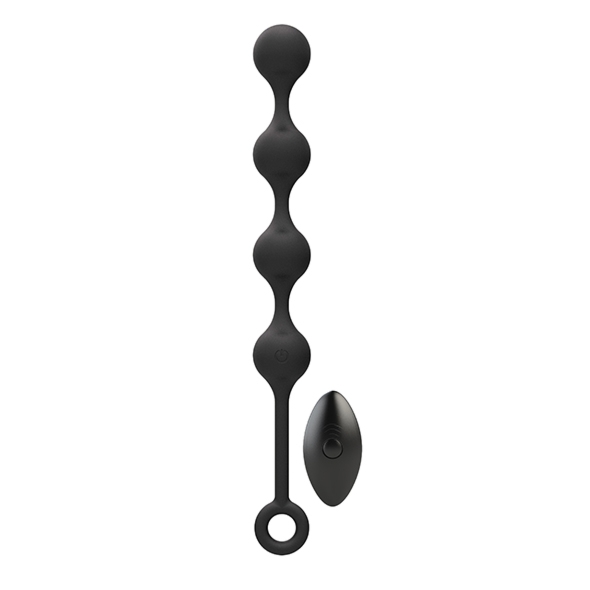 Kulki analne i waginalne wibrujące z pilotem - Nexus Quattro Remote Control Vibrating Pleasure Beads Black  