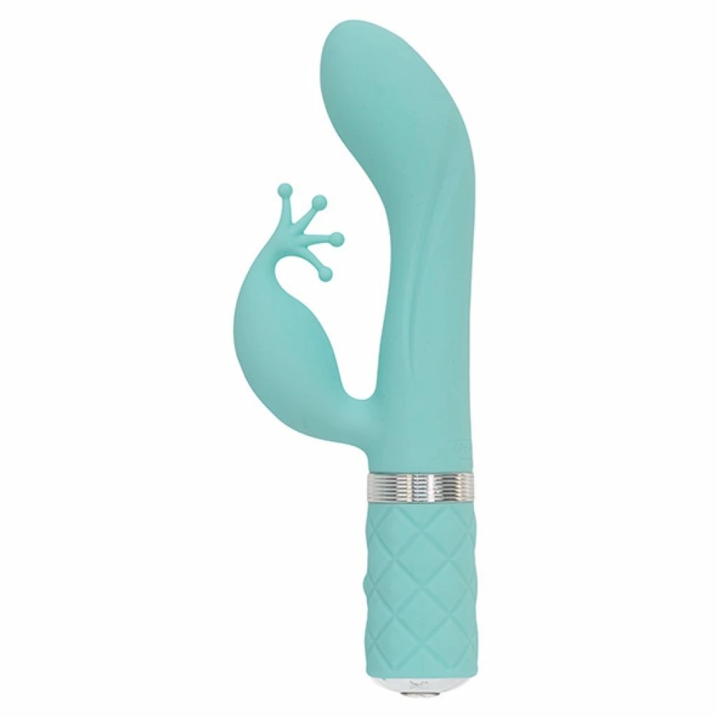 Pillow Talk Kinky Teal - dwusilnikowy model punktu G i łechtaczki
