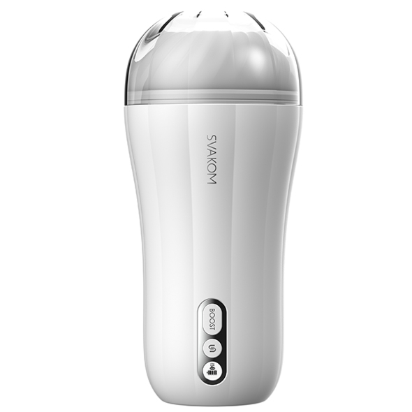 SVAKOM - MASTURBATOR 5 TRYBÓW WIBRACJI BIAŁY