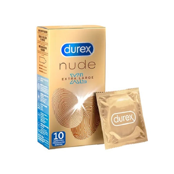 Prezerwatywy bez lateksu - Durex Condoms Nude No Latex XL 10 szt