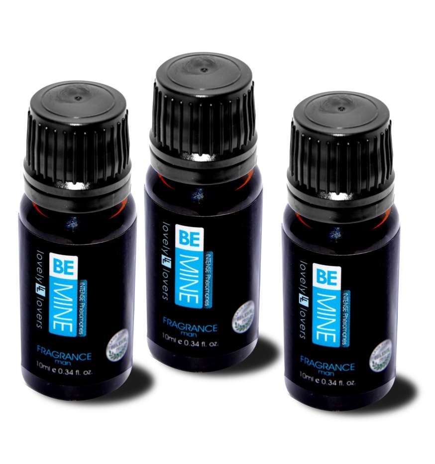 3 x Bezwonne feromony dla mężczyzn - LOVELY LOVERS BeMINE 10ml (0.34 fl. oz.) PURE MAN