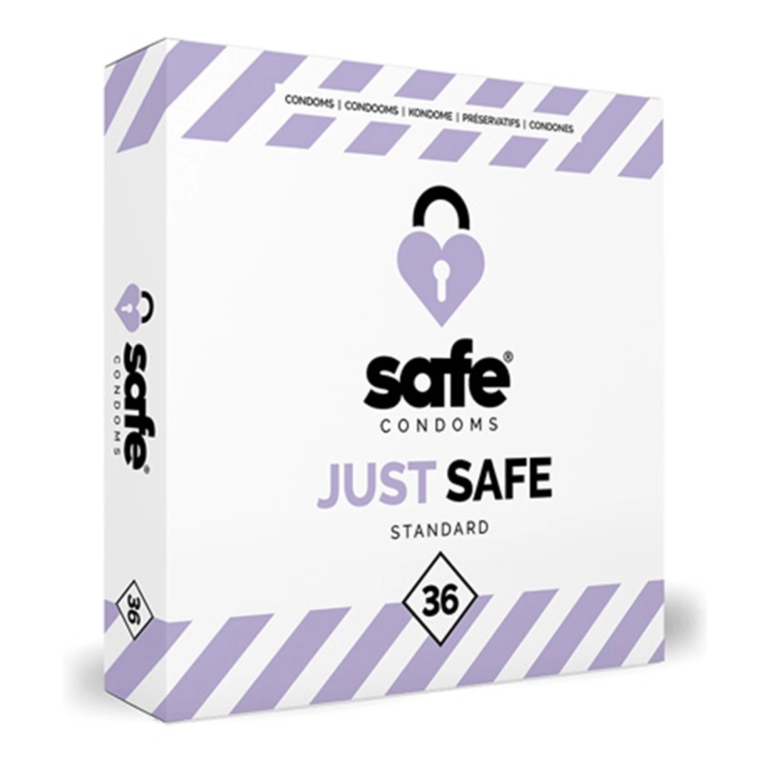 Safe Just Safe 36 szt. prezerwatywy klasyczne, anatomiczny kształt