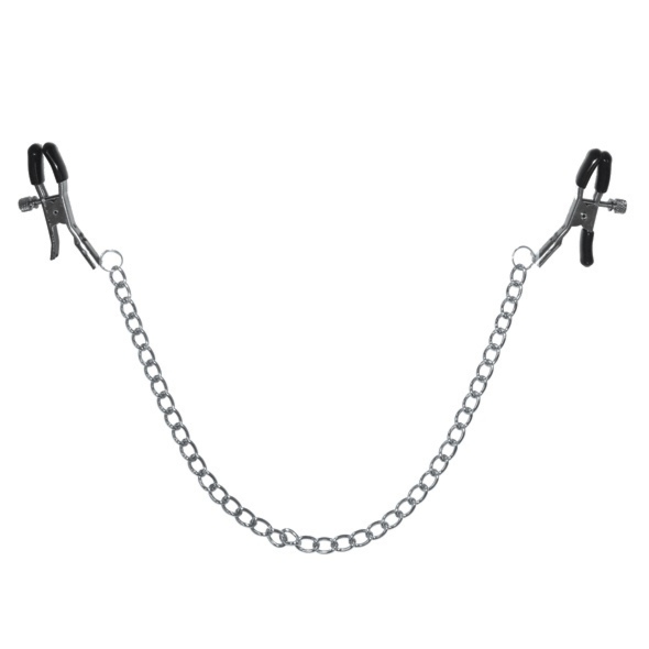 Zaciski na sutki - S&M - Chained Nipple Clamps