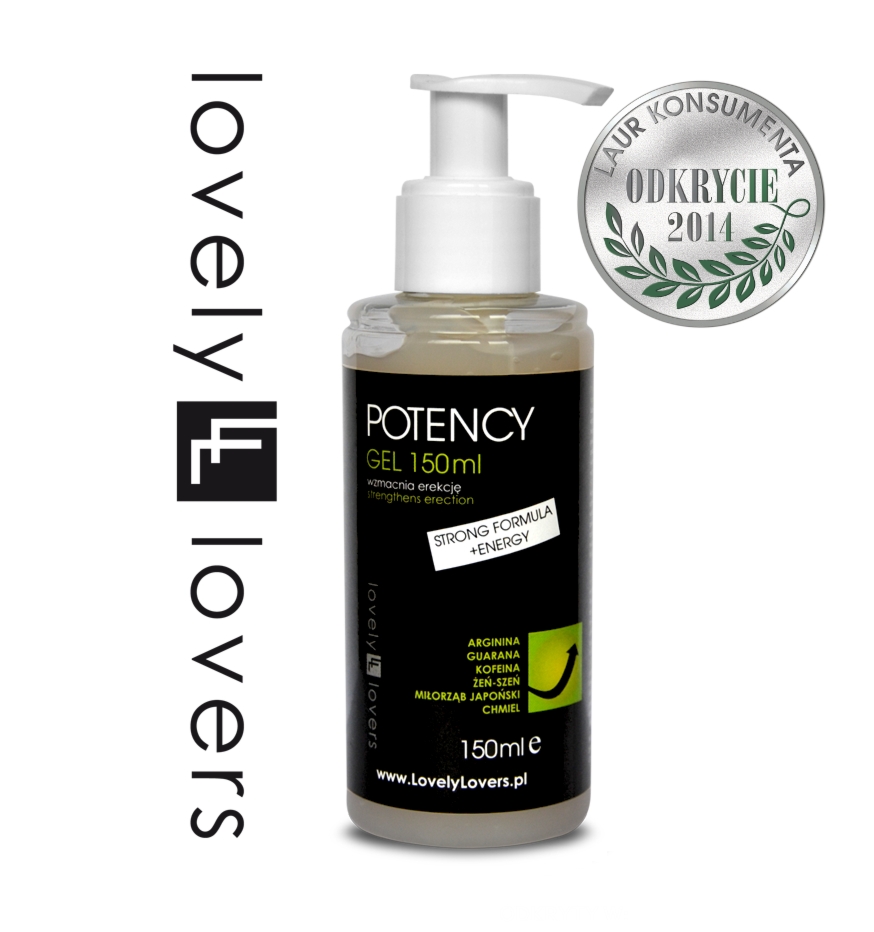 Żel wzmacniający erekcję - Lovely Lovers POTENCY Gel STRONG FORMULA + ENERGY 150ml