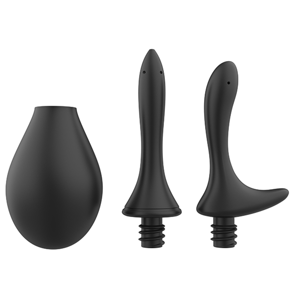 Gruszka analna lewatywa plus 2 końcówki - Nexus Douche Set Anal Douche 260 ml with Two Sillicone Nozzles