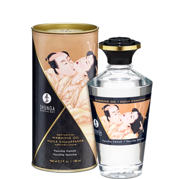 Olejek stymulujący rozgrzewający - Shunga Aphrodisiac Warming Oil 100 ml Wanilia