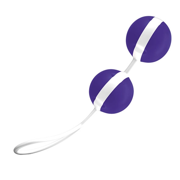 Kulki gejszy podwójne - Joydivision Joyballs Trend Duo Biały z Fioletowym