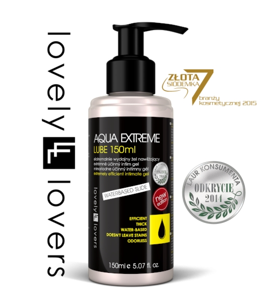 Lovely Lovers AQUA EXTREME Lube 150ml - Ekstremalnie Wydajny Żel Intymny Na Bazie Wody