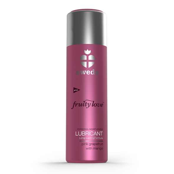Lubrykant o świeżym, naturalnym zapachu - Swede Fruity Love Lubricant Różowy Grejpfrut z Mango 100ml