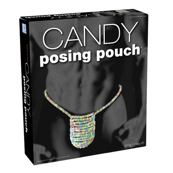 Męskie stringi z cukierków - Candy Posing Pouch