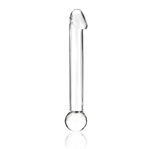 Szklane dildo z realistyczną główką - Glas Realistic Head Glass Dildo