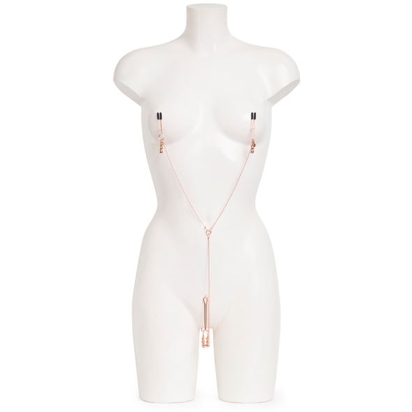 Zaciski na sutki i łechtaczkę - Fifty Shades of Grey Freed Nipple & Clitoral Chain