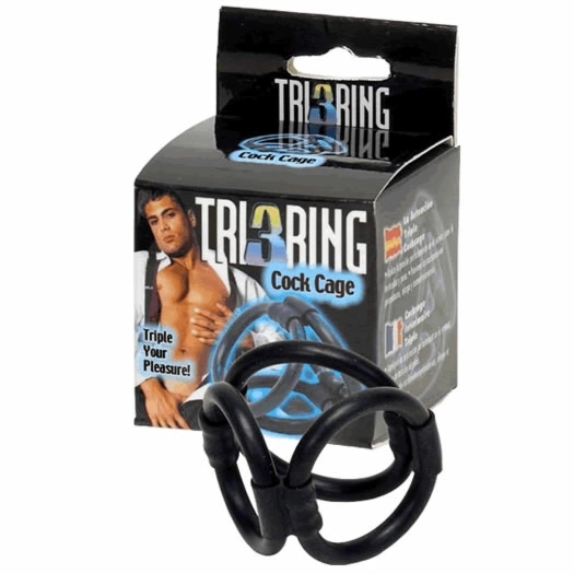 ToyJoy Tri Ring Cage system pierścieniowy z trzema obręczami