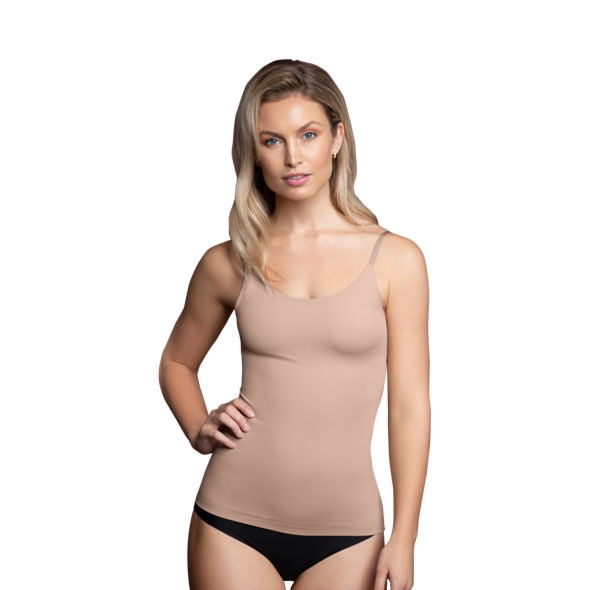 Koszulka modelująca - Bye Bra Invisible Singlet Nude M