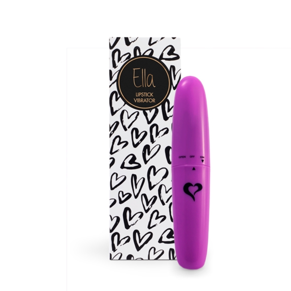 Nieduży wibrator jak szminka - FeelzToys Ella Lipstick Vibrator Fioletowy