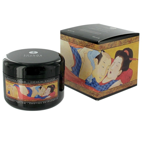 Krem do masażu - Shunga Soft Moves Massage Cream malinowy