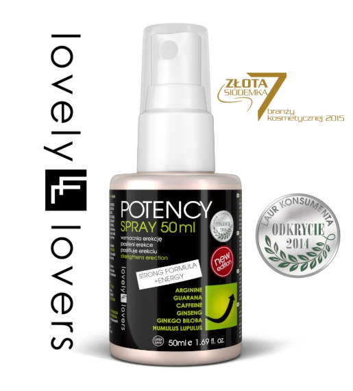 Lovely Lovers POTENCY Spray 50ml – Najsilniejsza Formuła Wzmacniająca Erekcję STRONG FORMULA + ENERGY