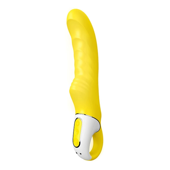 Wibrator z uchwytem karbowany - Satisfyer Vibes Yummy Sunshine Yellow
