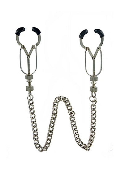 XR Brands Master Series - Zaciski na sutki ŁAŃCUCH