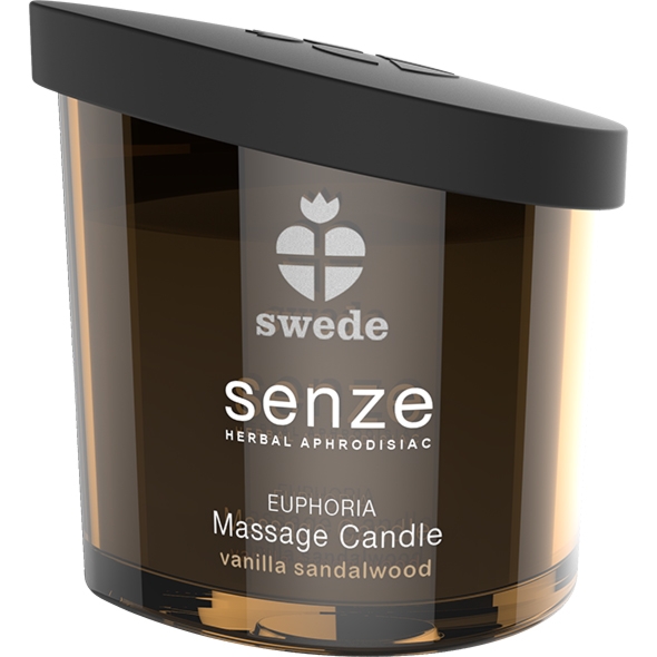 Świeca do masażu erotycznego - Swede Senze Massage Candle  Wanilia + Drzewo sandałowe