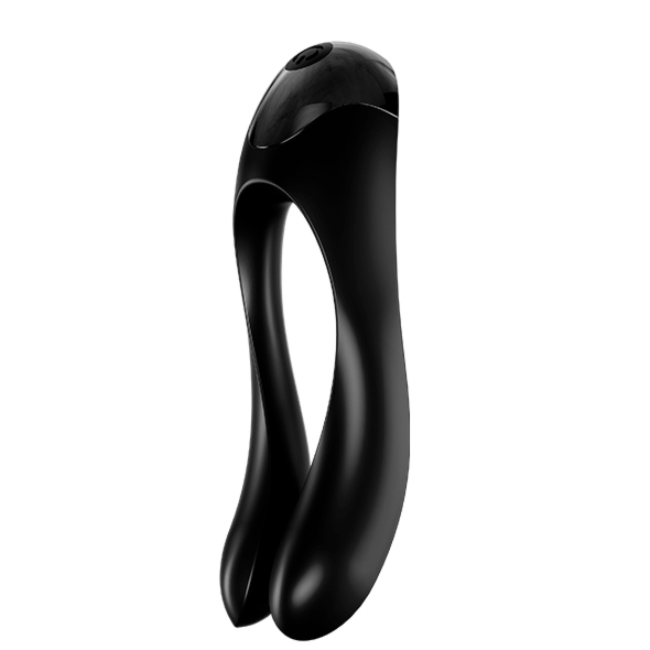 Masażer wibrator na palec - Satisfyer Candy Cane Finger Vibrator Czarny