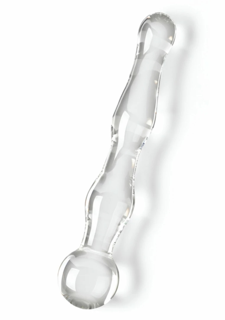 TOYJOY GLASS WORXX Sparkle Wand szklana rożdżka falista 20 cm