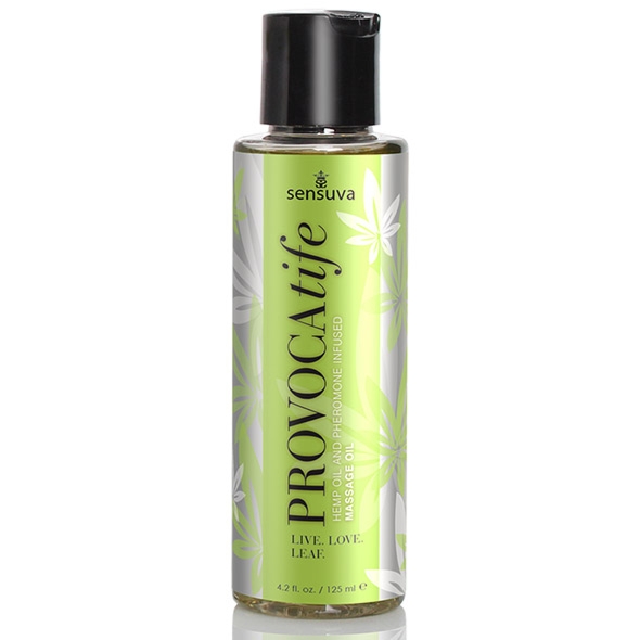 Olejek do masażu z konopiami - Sensuva Provocatife Cannabis Oil & Pheromone Infused Massage Lotion 120 ml