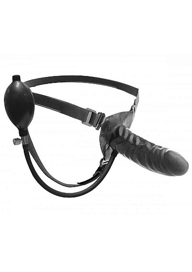XR BRANDS - Pasek strap on z pompowanym DILDO