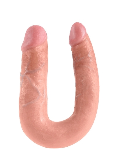 Pipedream King Cock - dildo DWIE GRUBOŚCI PODWÓJNE naturalne PVC - ŚREDNIE