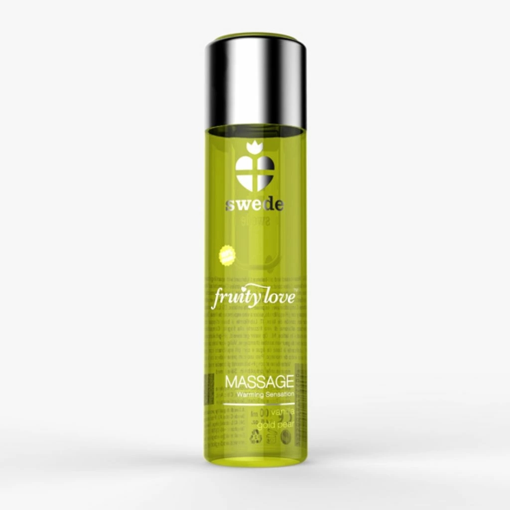 Swede Fruity Love Olejek do masażu Vanilla Gold Pear 120ml wegański