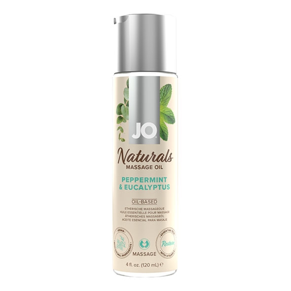 Naturalny olejek do masażu - System JO Naturals Massage Oil 120 ml Mięta i Eukaliptus