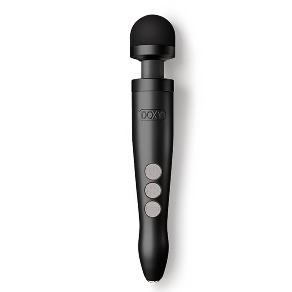 Masażer łechtaczki - Doxy Die Cast 3R Rechargeable Wand Massager Matte Black