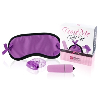 Zestaw erotycznych gadżetów LoversPremium - Tease Me Gift Set fioletowy