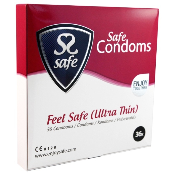 Prezerwatywy ultra cienkie - Safe Feel Safe Condoms Ultra-Thin 36szt