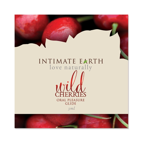 Próbka 3ml - Smakowy żel nawilżający - Intimate Organics Wild Cherries Lube czereśnie