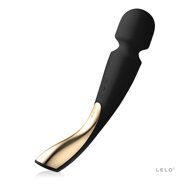 Ekskluzywny masażer łechtaczki różdżka do ciała - Lelo Smart Wand 2 Medium Czarny
