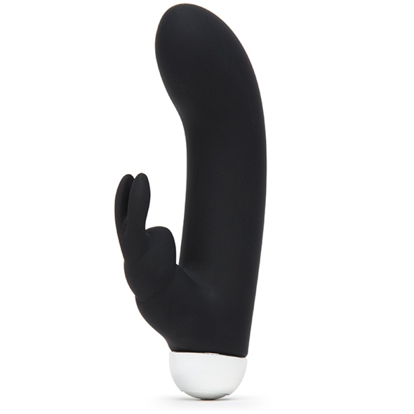 Wibrator ze stymulatorem łechtaczki - Fifty Shades of Grey Greedy Girl Rechargeable Mini Rabbit Vibrator  