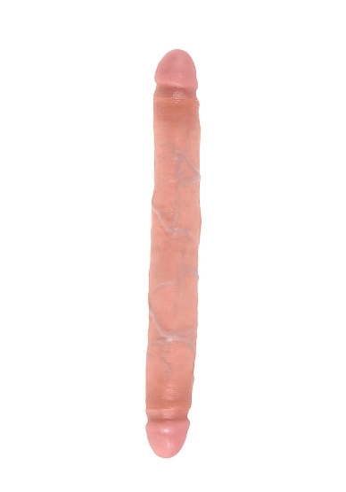 Pipedream King Cock - dildo Vaginalno-Analne PODWÓJNE naturalne PVC - slim 31cm (12")