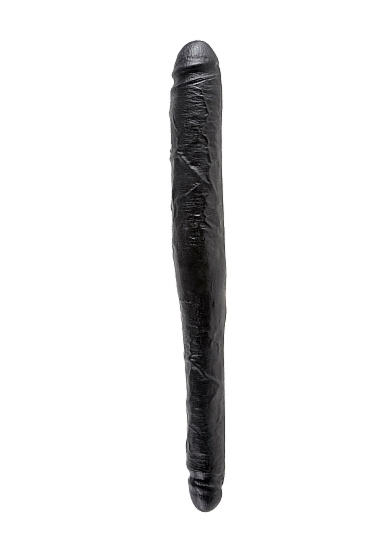 Pipedream King Cock - dildo realistyczne PODWÓJNE dwie grubości, czarne, PVC - 43cm (16")