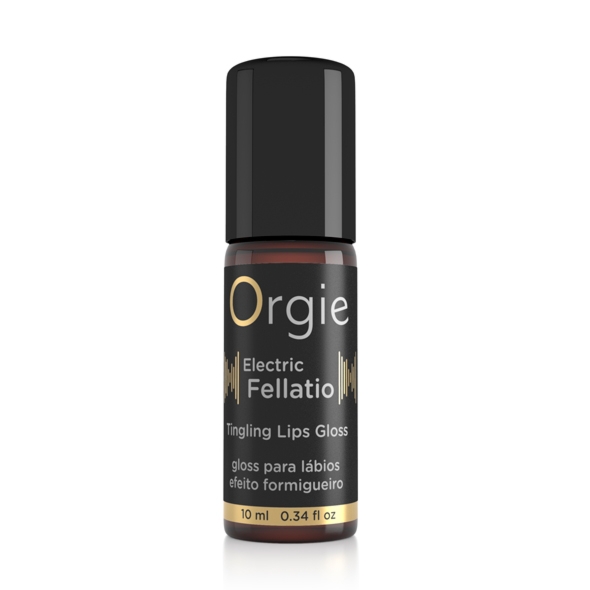Błyszczyk do seksu oralnego - Orgie Sexy Vibe! Electric Fellatio Vibrating Gloss 10 ml   