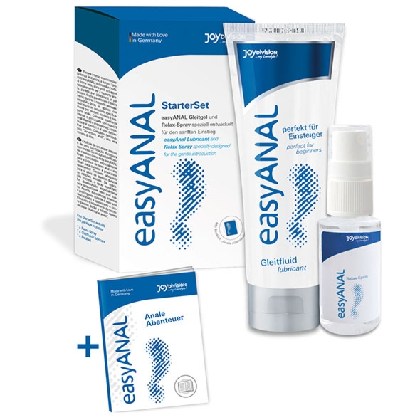 Zestaw do seksu analnego - nawilżenie i relaks - Joydivision easyANAL Bundle