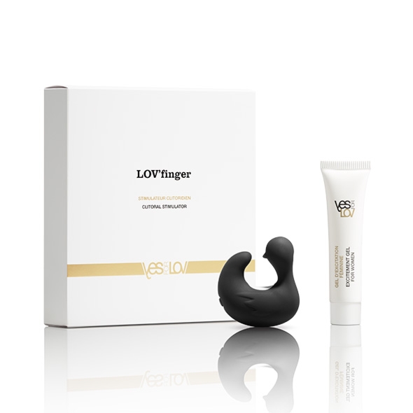 Masażer łechtaczki na palec - YESforLOV LovFinger Clitoral Stimulator Vibrating Ring
