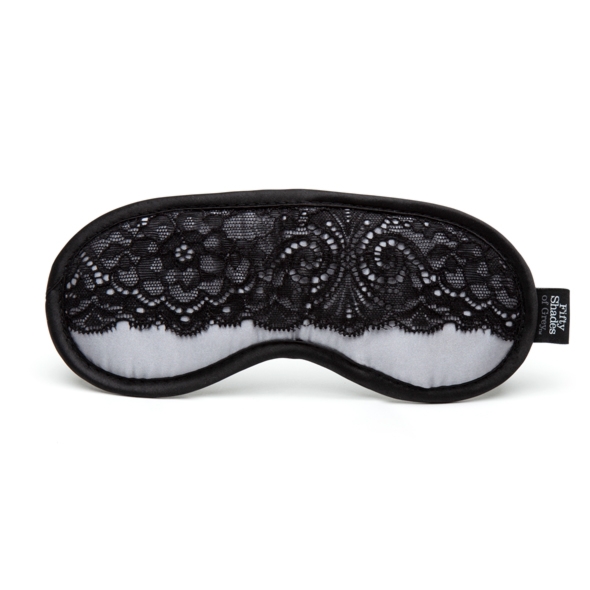 Opaska na oczy ozdobna - Fifty Shades of Grey Play Nice Satin & Lace Blindfold