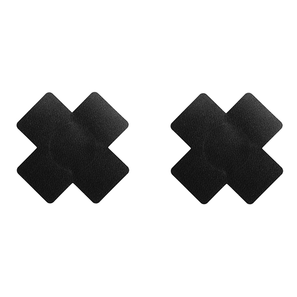 nakładki osłonki na sutki krzyż - bye bra x nipple covers black one-size