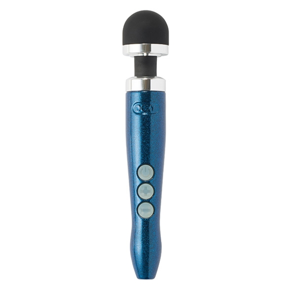 Masażer łechtaczki - Doxy Die Cast 3R Rechargeable Wand Massager Blue Flame  